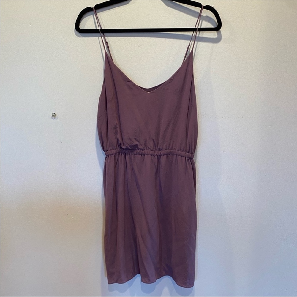 Wilfred 100% Silk Sz S Purple Mini Dress